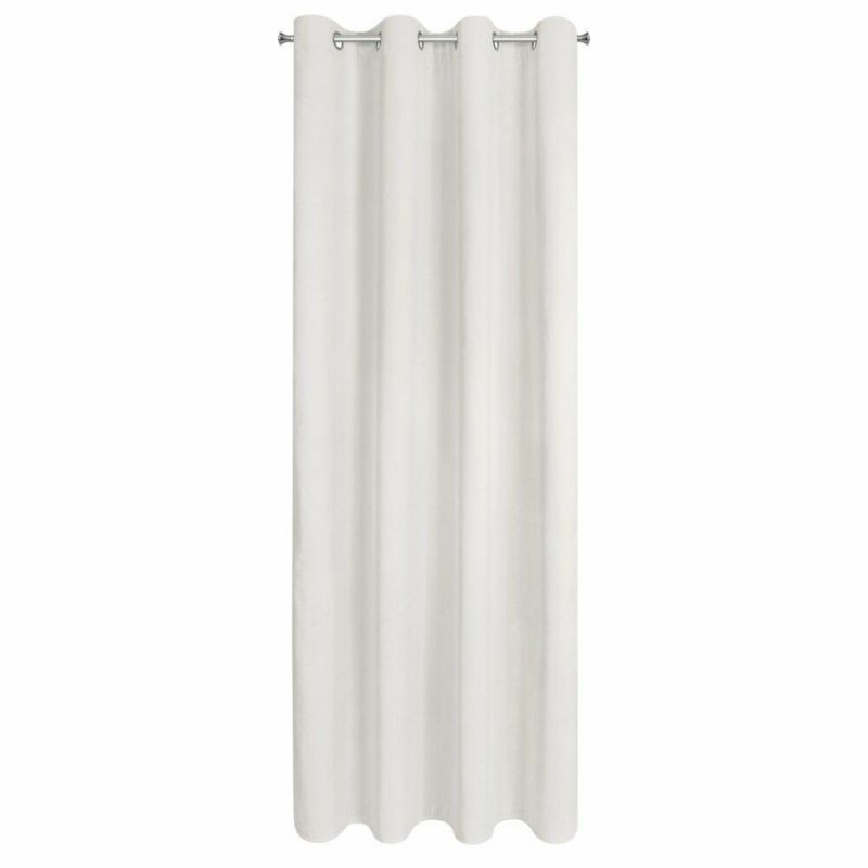 Zasłona NITA Eurofirany 140 x 250 cm blackout kremowa welwetowa 100% zaciemniająca 1 szt.
