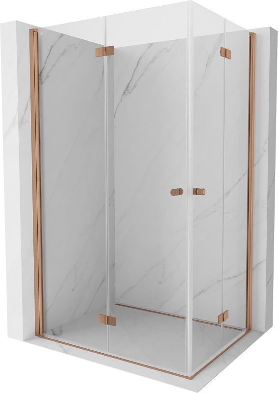 Kabina prysznicowa składana Mexen Mist-F miedź szczotkowana 75 x 90 cm 1 szt