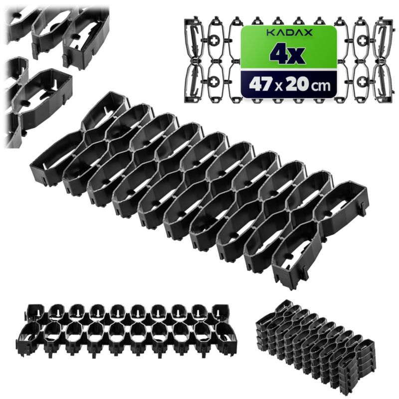 Kratka Trawnikowa KADAX Pod Robota Koszącego Idealna Na Łuki 47 cm Zestaw Czarny 4 szt.