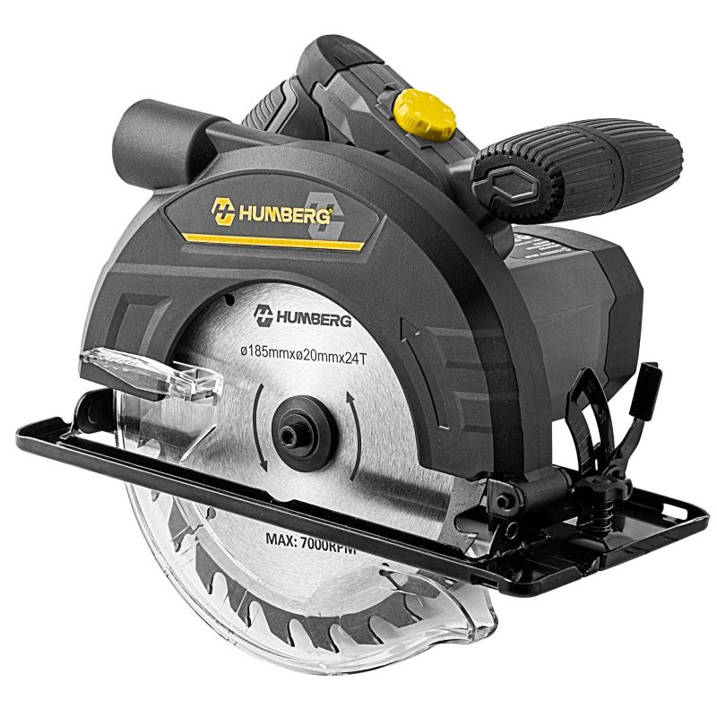 Pilarka tarczowa do drewna Humberg HM-420 1200W piła z prowadnicą odsysanie pyłu 1szt.
