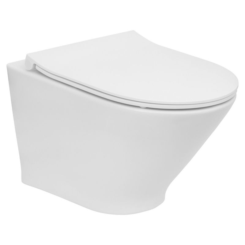 Zestaw Roca GAP ROUND COMPACTO Miska wc podwieszana Rimless + deska wolnoopadająca slim duroplast 1 szt.