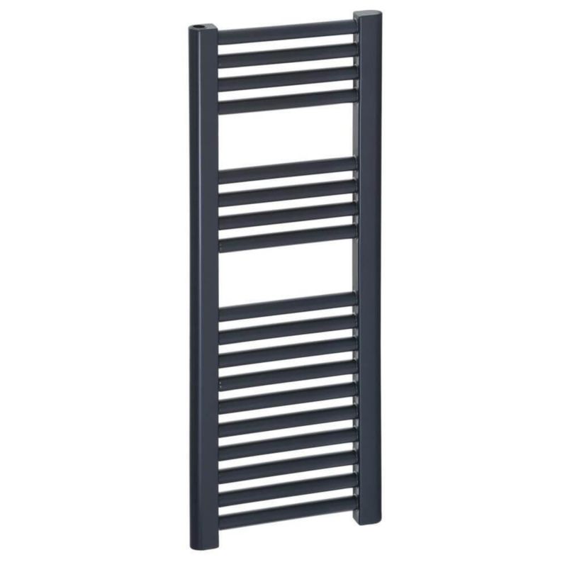 Grzejnik łazienkowy LUXRAD Luna 82,7x30 cm czarny mat 293W 1 szt