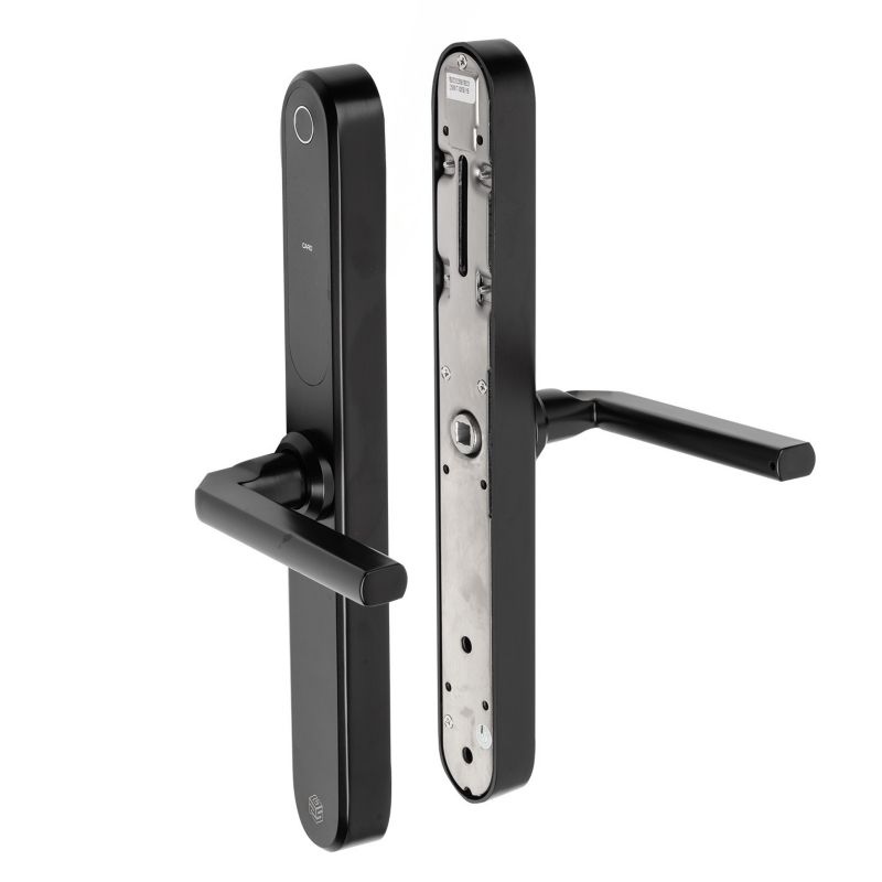 Klamka elektroniczna PSG SPARTA - czarna, Bluetooth, Wi-Fi, Smart Life (Tuya) 1 szt.