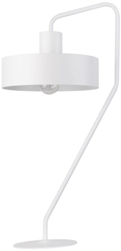 Lampa stołowa Sigma Lighting Jumbo biała 1 x E27 x 15W IP20 wym: 30.5 x 61.5 x 25 cm metal - 1 szt.