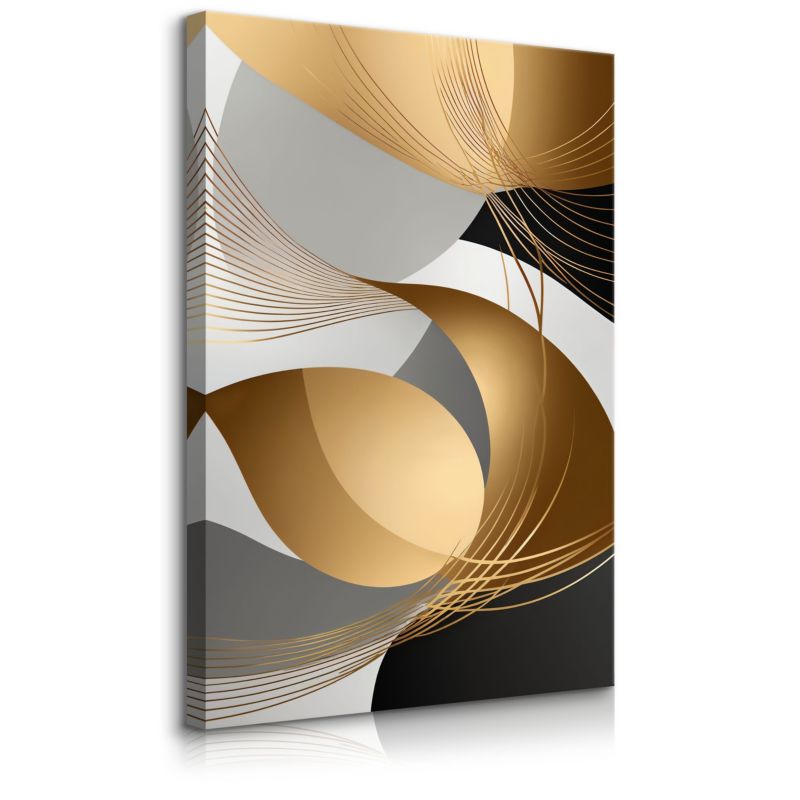 Obraz Muralo Na Płótnie Ornamenty Nowoczesny Wzór Abstrakcja Glamour 50x70 cm 1 szt.