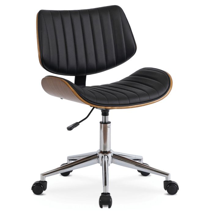 Fotel Mebel Elite TEKSAS Biurowy Obrotowy Skórzany Krzesło Do Biurka Komputera Orzech 1 szt