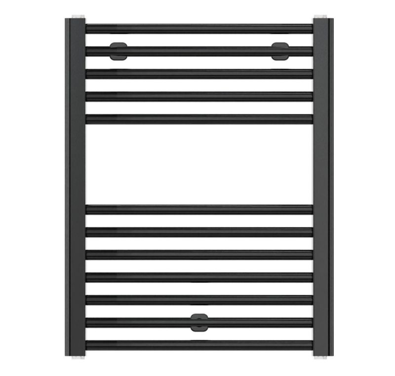 Grzejnik łazienkowy LUXRAD Basic G 628 x 500 mm czarny mat str. 286W 1 szt