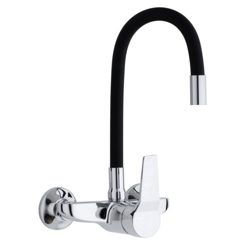 Bateria kuchenna Yoka Home ELFO ścienna elastyczna wylewka czarna 1 szt.