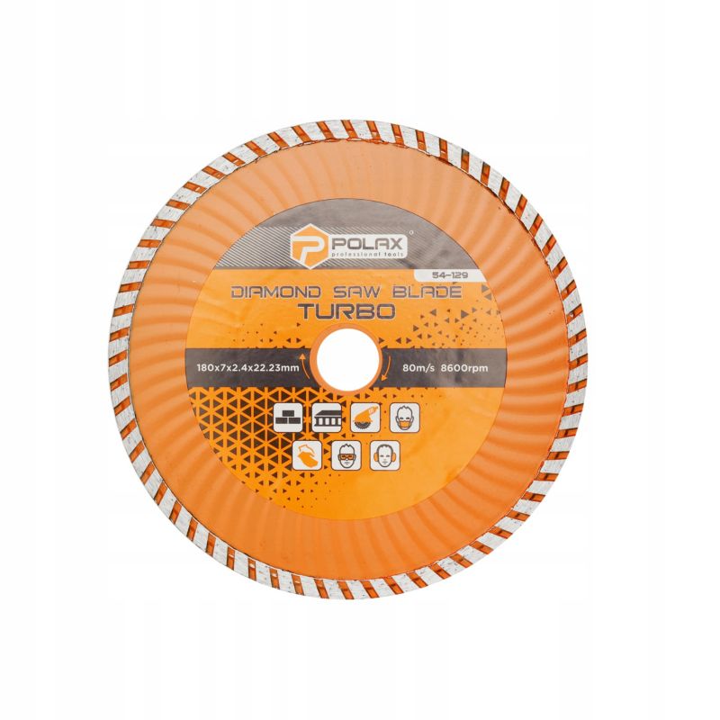 Tarcza diamentowa do betonu Polax Turbo 180 7 2.4 22.23 1 szt.