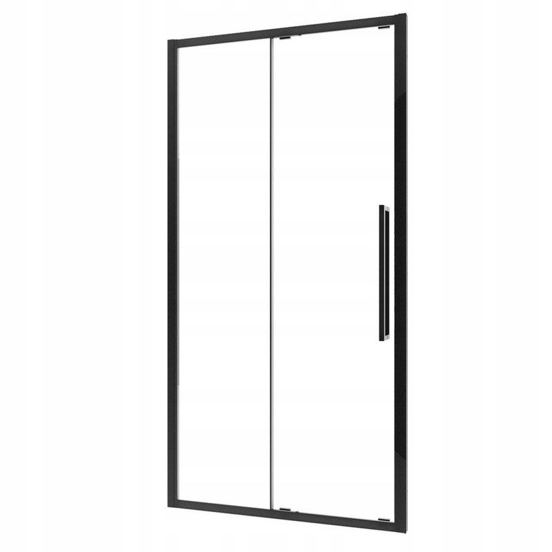 Drzwi prysznicowe XS BLACK Kabi D120x195 cm Czarny mat, szkło transparentne 8 mm 1 szt.