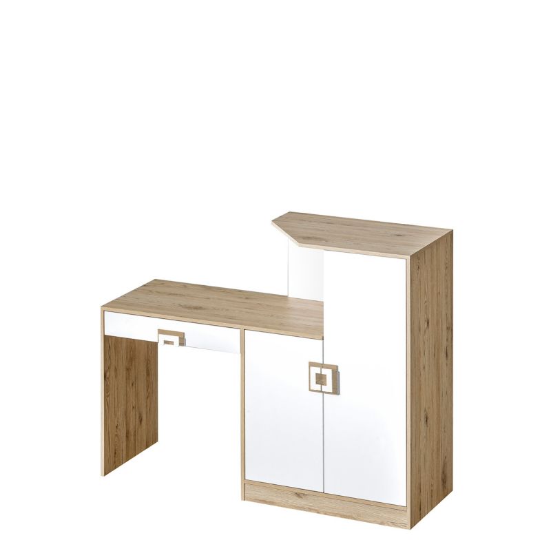 Biurko-komoda MIRJAN 24 Nico 11 dąb jasny + biały / dąb jasny 1 szt.