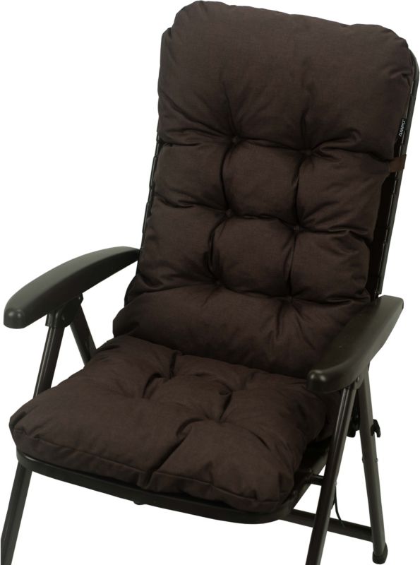 Poduszka na krzesło ogrodowe fotel AMPO brązowy UV 1 szt.