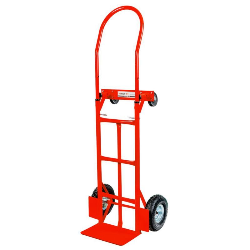 Wózek Mega-M transportowy magazynowy młynarka 2w1 rozkładany czerwony 250kg 1szt.