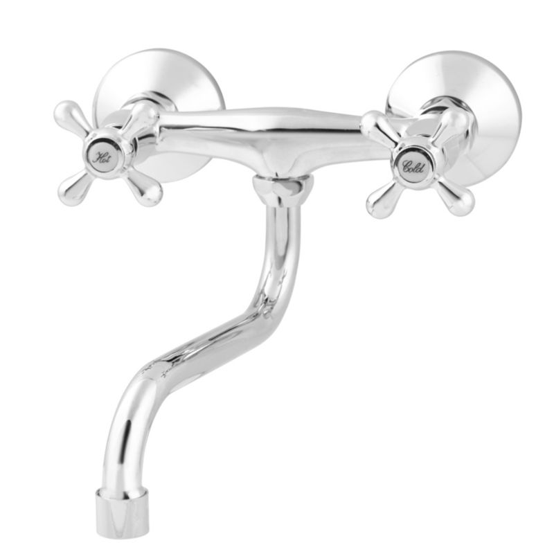 Bateria umywalkowa GoodHome ścienna Etel chrom