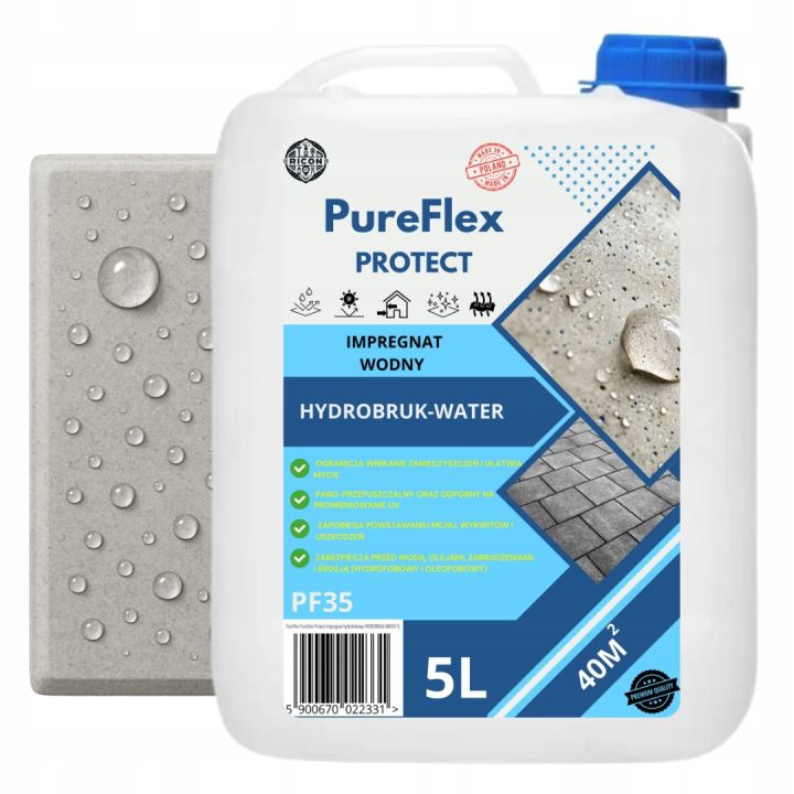 Impregnat do kostki brukowej i betonu PureFlex hydrofobowy wodny 5L
