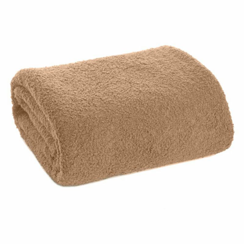 Koc Bukla Eurofirana 200x220 cm beżowy baranek miękki 1 szt.