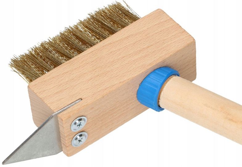 Szczotka Do Czyszczenia FEINZ Kostki Brukowej Druciana Skrobak Z Kijem 1 szt.