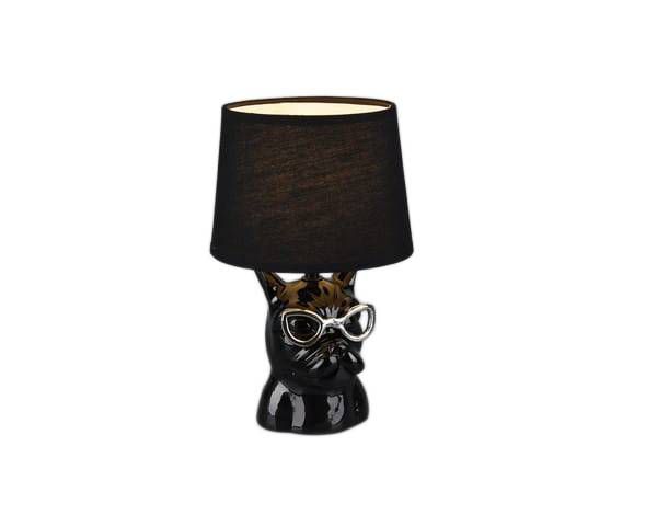 Lampa stołowa RL Dosy czarno-biała 1 x E14 x 40W IP20 wym: 29 x 18 x 18 cm ceramika - 1 szt.