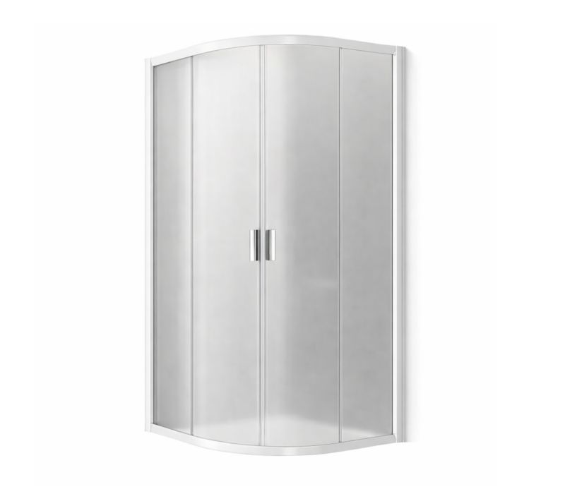 Półokrągła kabina prysznicowa Ravak Blix BLCP4 90x90 szkło grape biała 1 szt