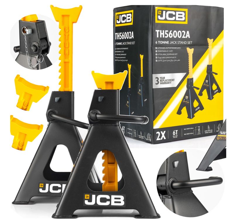 Kobyłki samochodowe JCB stojaki warsztatowe 420-620mm 6 ton 2szt.