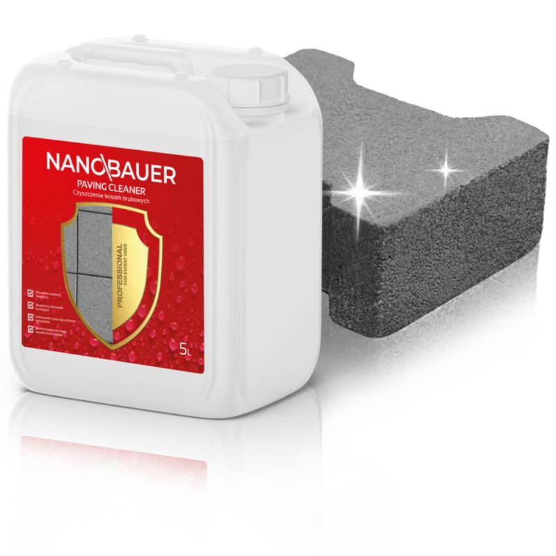 Płyn do czyszczenia kostki brukowej, betonu NANOBAUER 5L 1 szt