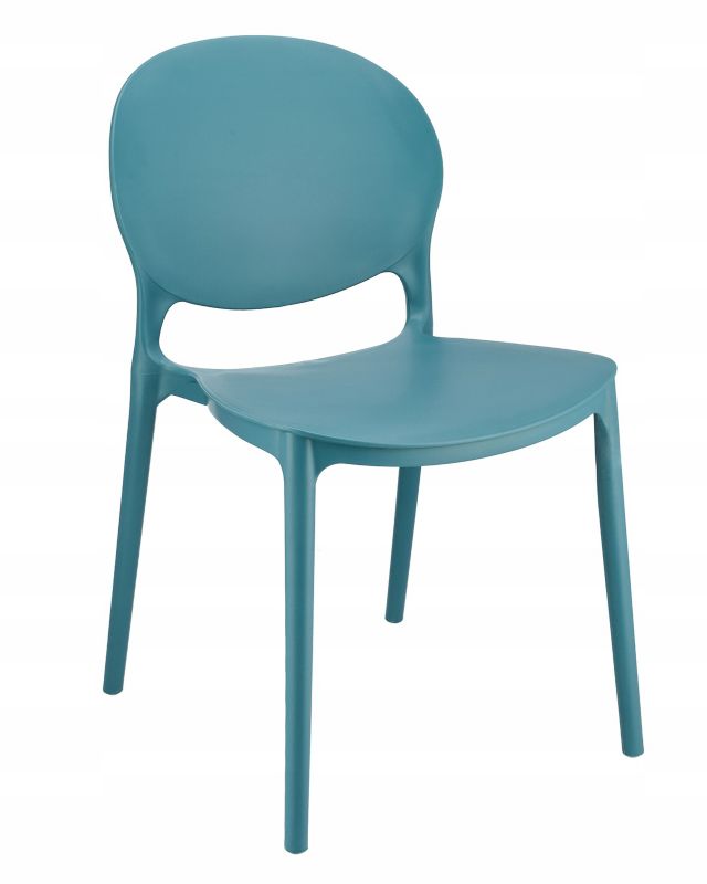 Krzesło ogrodowe JUMI profilowane plastikowe 80 cm morskie 1 szt.