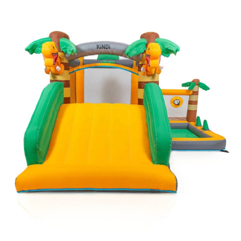 Dmuchany plac zabaw Thunder wodna zjeżdżalnia kosz dmuchawa 350w duży zamek ogrodowy 1 szt.