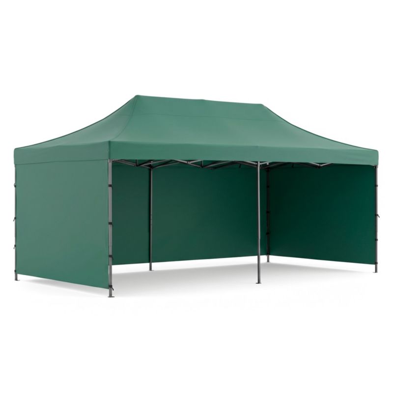 Pawilon Springos handlowy 3x6 m namiot handlowy ekspresowy na imprezy, targ, catering, zielony 1 szt.