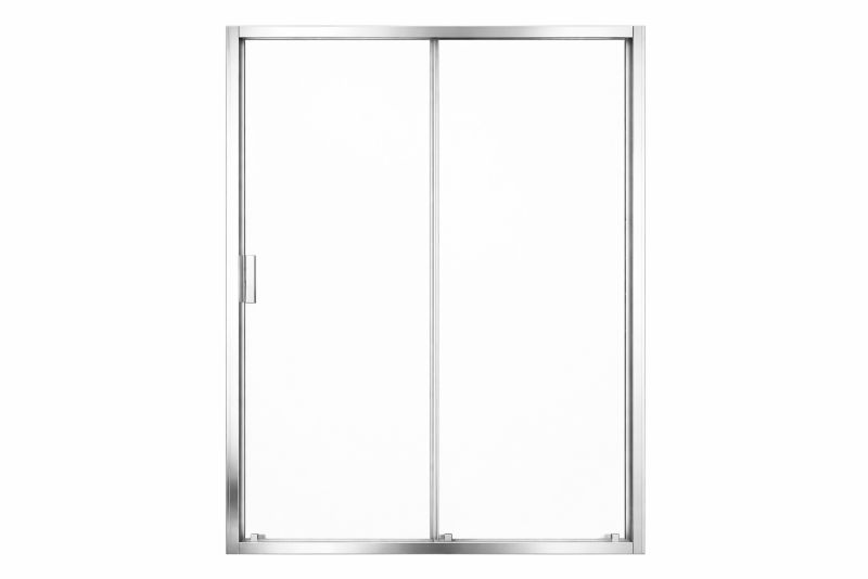 Drzwi prysznicowe przesuwne Ravak Blix II NBLDP2 120 dwuczęściowe szkło transparent chrom 1 szt