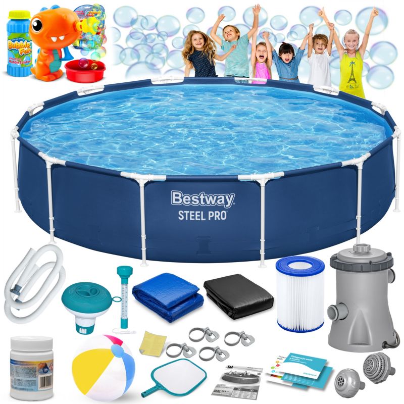 Basen ogrodowy stelażowy pompa 366x76 Bestway 56681-M 1szt.