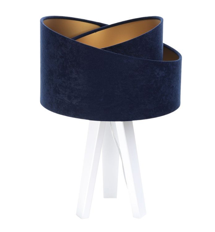 Lampa Bps Koncept stołowa GEMSTONE granatowa/złota/biała 1 szt