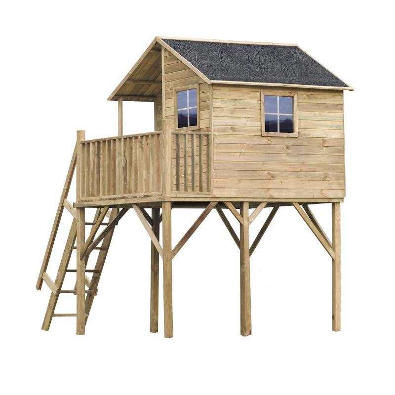 Drewniany domek ogrodowy dla dzieci 4iQ Group Jerzyk Max 1szt.