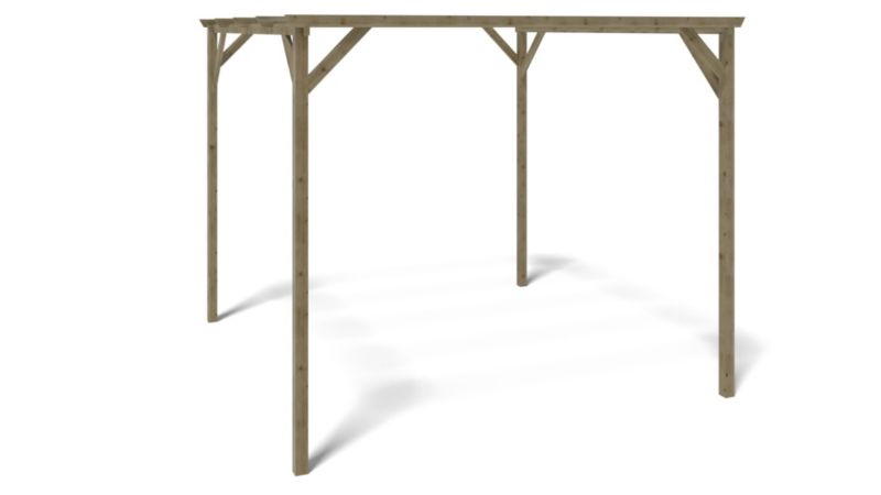 Wiata garażowa ALTANKA Carport 3x3 m - 9 m2 drewniana CAR12 1 szt.