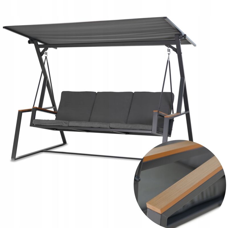 Huśtawka Corciano Ogrodowa Ibiza Lux Linia Premium Bujana Z Daszkiem 1szt.