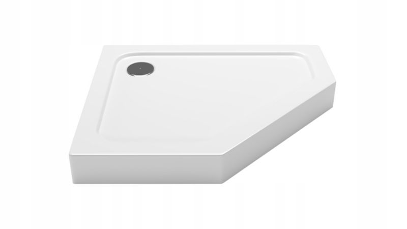 Brodzik lewy pięciokątny prysznicowy 100x80 łazienkowy akrylowany Laminart 1 szt.