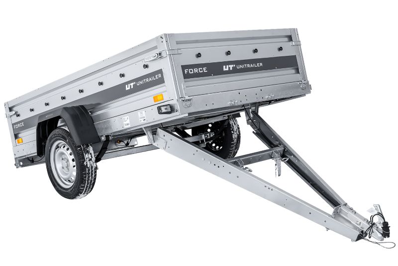 Przyczepka samochodowa Unitrailer na resorach 230x125 FORCE 230/R KIPP 1 szt.