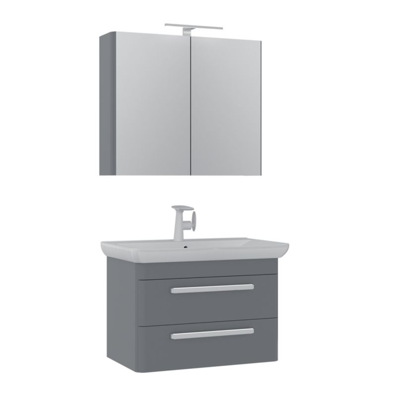 Zestaw łazienkowy ORKA Rose szafka 95 cm z umywalką lustro 100 cm 1szt.