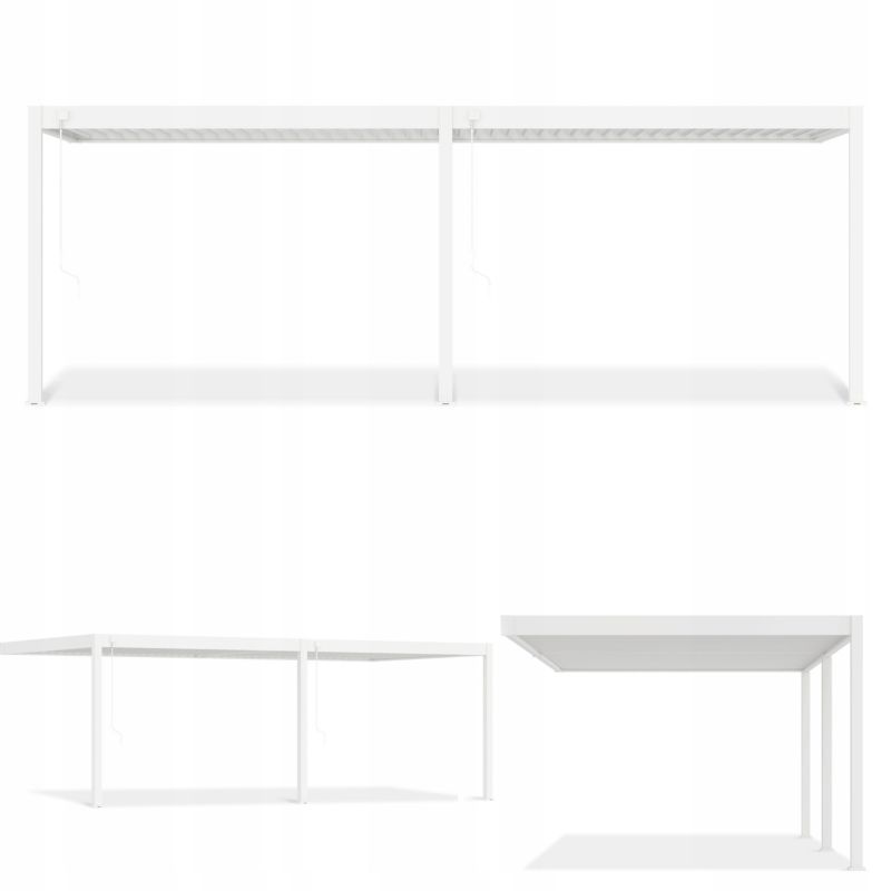 Pergola Aluminiowa Przyścienna Aluminium DELUXE Wall 3,6x7,2 biała Gutroof 1 szt