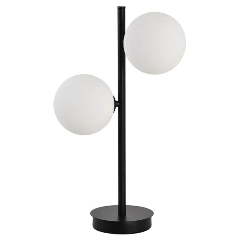 Lampa stołowa Light Prestige Dorado czarno-biała 2 x G9 x 40W IP20 wym: 45 x 28 x 23 cm metal - 1 szt.