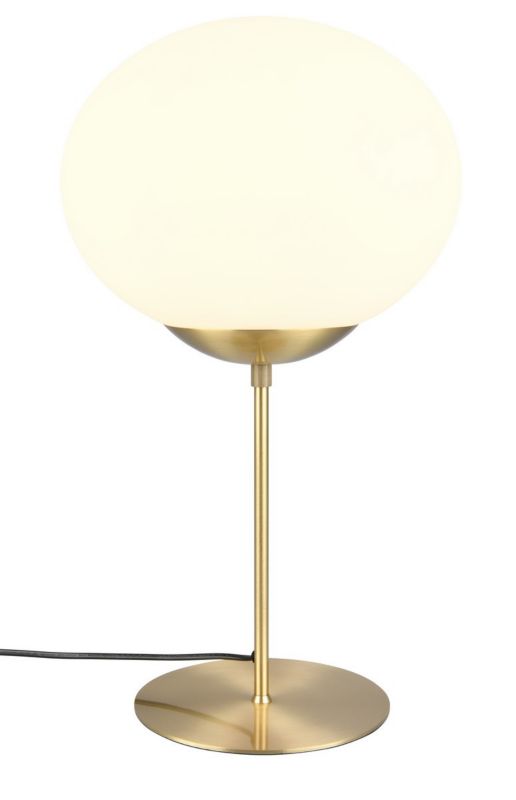 Lampa stołowa Trio Fomento złoto-biała 1 x E27 x 15W IP20 wym: 52 x 30 x 30 cm szkło - 1 szt.