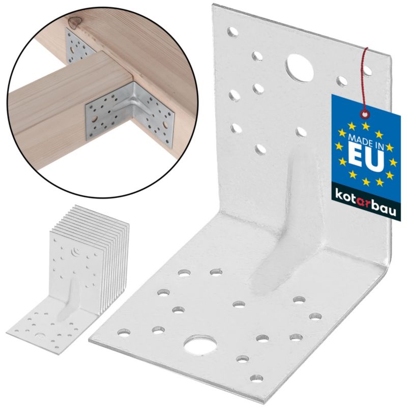 Kątownik łącznik KOTARBAU budowlany 100x100x80 mm 12 szt.