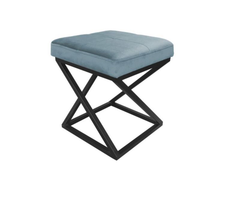 Pufa ZAZU 2 BL VELVET szara ATOS 1 szt.