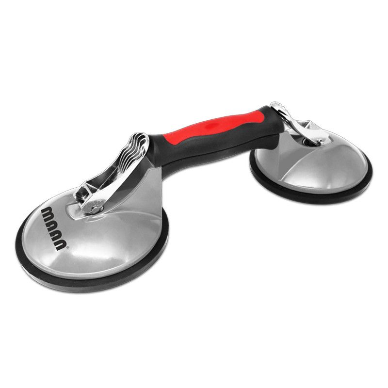 Przyssawka do szyb podwójna aluminiowa 2 x 123 mm udźwig do 120 kg, Maan, 1 szt.