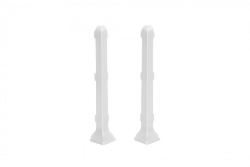 Narożnik zewnętrzny do listwy Cezar aluminiowej biały mat 10x100x0,5mm PVC 1 kpl.