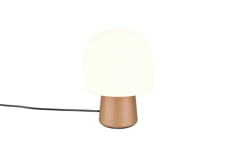 Lampa stołowa Trio Steen brązowo-biała 1 x E14 x 10W IP20 wym: 27 x 20 x 20 cm szkło - 1 szt.