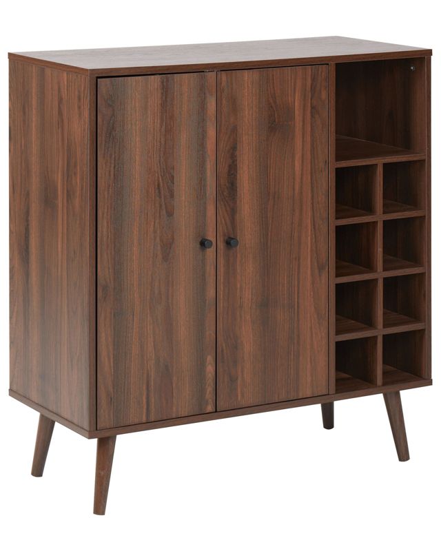 Szafka z półką na wino Tullamore Ciemnobrązowy 1 szt.