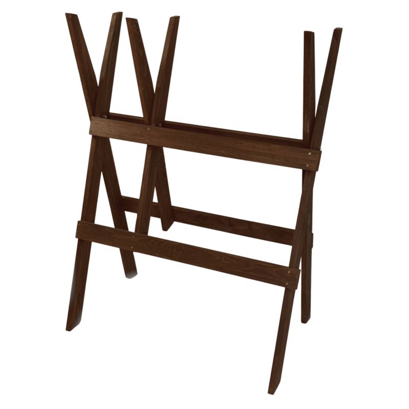 Stojak do cięcia drewna MODO24 drewniany 100 cm brązowe drewno 1 szt.