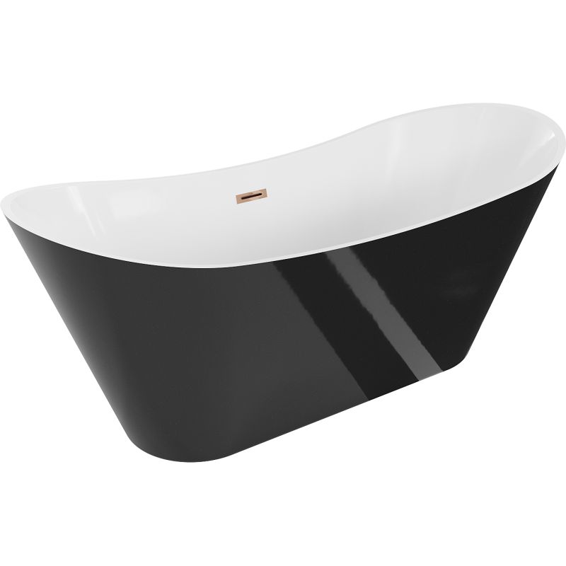Wanna wolnostojąca Mexen Celia Biały Czarny 170x75 cm 1 szt.