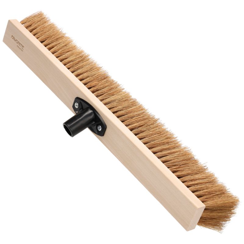 Miotła FAVORITE szczotka do zamiatania, włókno kokos, uchwyt na kij, 59,5 cm, bez kija - 1 szt.