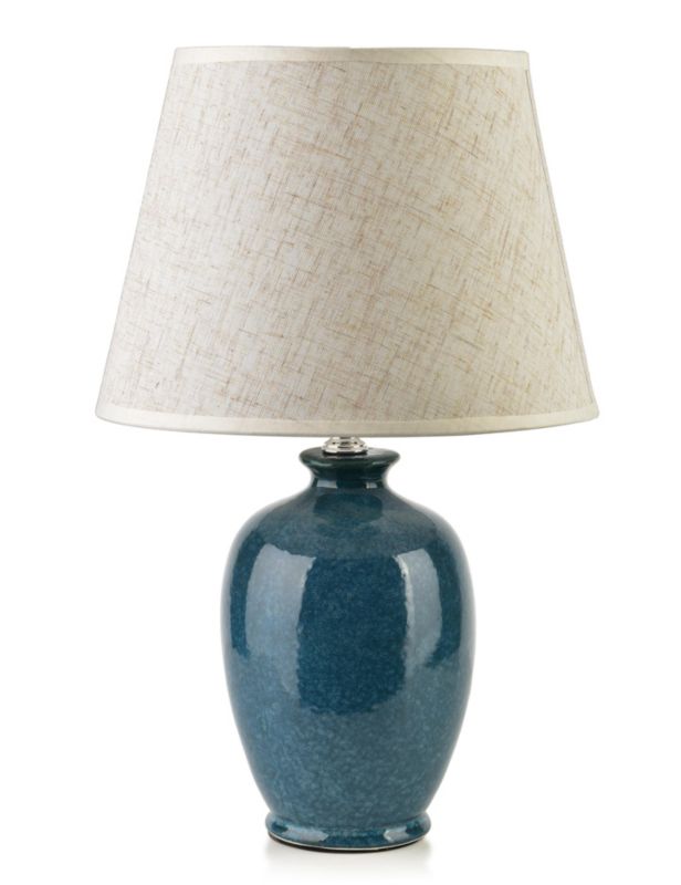 Lampa stołowa ceramiczna Mondex LETI 11x22x36 cm biała 1 szt